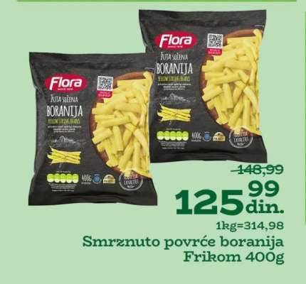 Smrznuto povrće boranija Frikom 400g