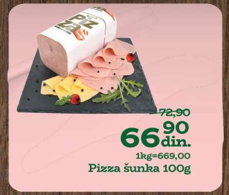Pizza sunka 100g
