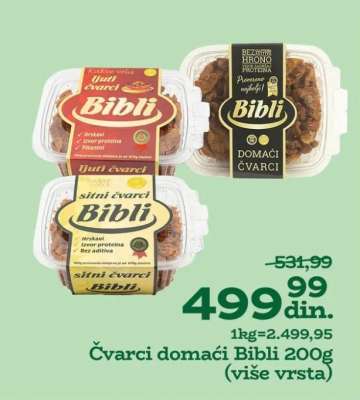 Čvarci domaći Bibli 200g