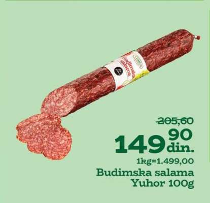 Budimska salama Yuhor 100g