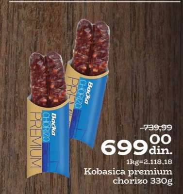 Kobasica premium chorizo 330g