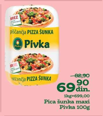 Pica šunka maxi Pivka 100g