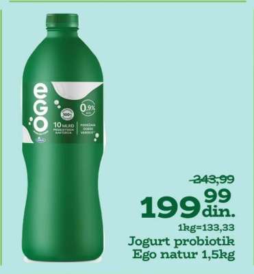 Jogurt probiotik Ego natur 1,5kg