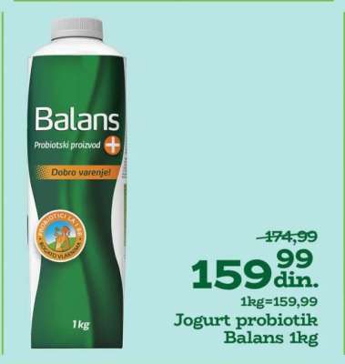 Jogurt probiotik Balans 1kg