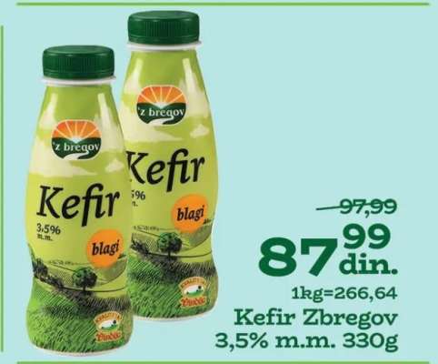Kefir Zbregov 3,5% m.m. 330g