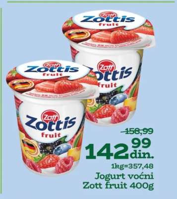 Jogurt voćni Zott fruit 400g