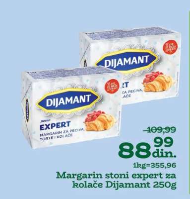 Margarin stoni expert za kolače Dijamant 250g
