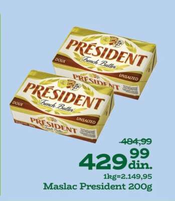 Maslac President 200g