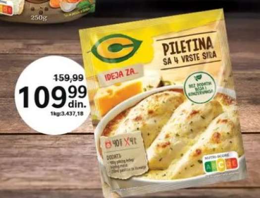 Ideja za Piletina sa 4 vrste sira