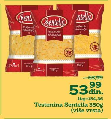 Testenina Sentella 350g