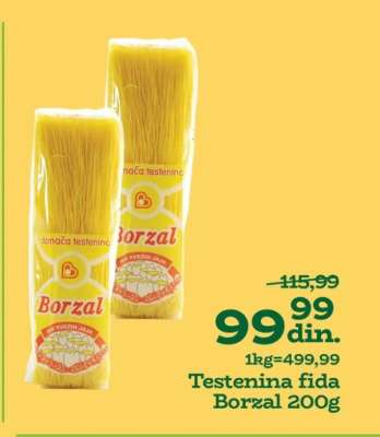 Testenina fida Borzal 200g