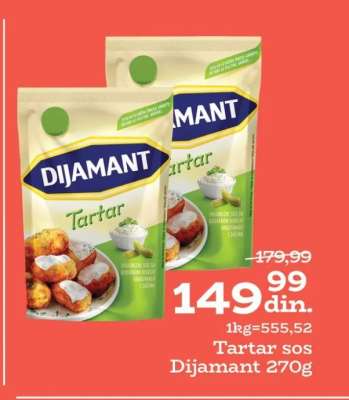 Tartar sos Dijamant, 270g
