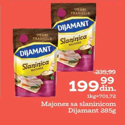 Dijamant Slaninica Majonez 285g