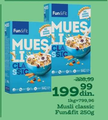Musli Classic Fun Fit 250g