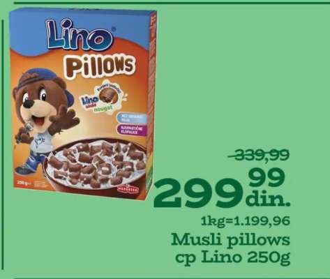 Musli pillows cp Lino 250g