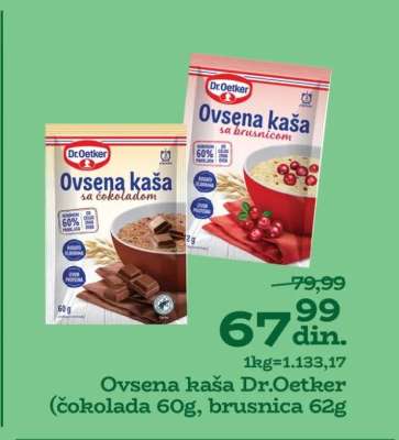 OVSENA KAŠA Dr. Oetker