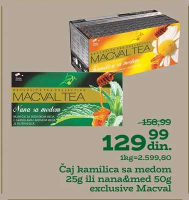 Čaj kamilica sa medom