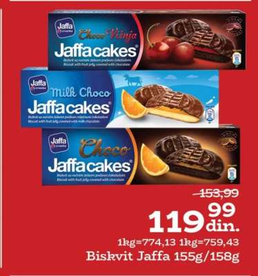 Biskvit Jaffa 155g/158g