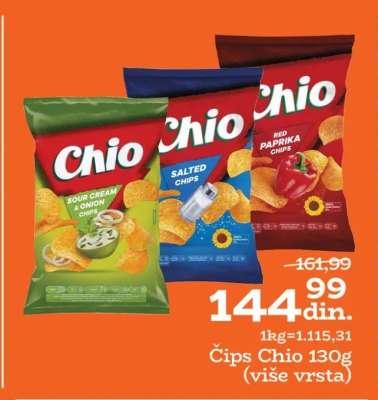 Čips Chio 130g