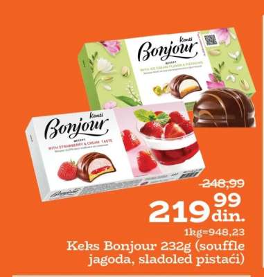 Keks Bonjour 232g