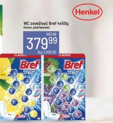 WC osveživač Bref 4x50g