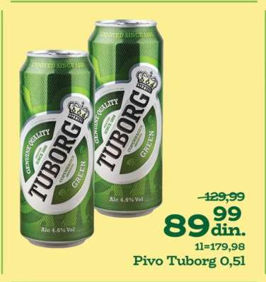 PIVO TUBORG 0,5l