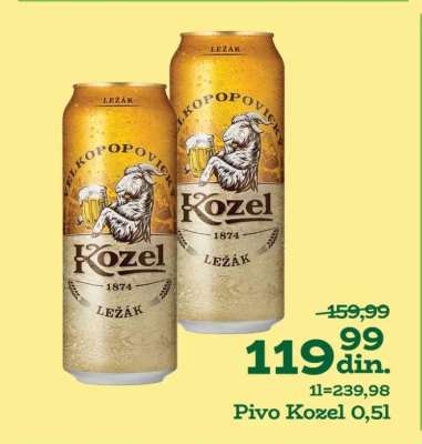 Pivo Kozel 0,5l