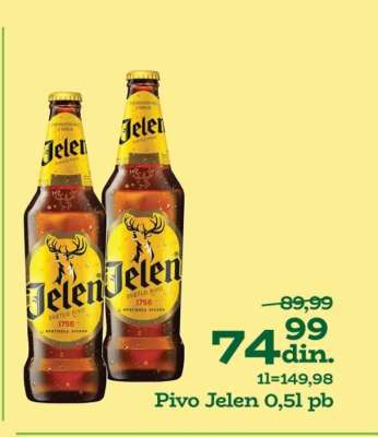 Pivo Jelen 0,5l pb