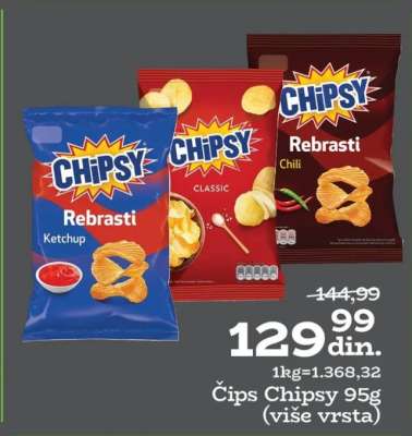 Čips Chipsy 95g