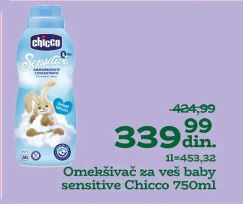 Omekšivač za veš baby sensitive Chicco 750ml