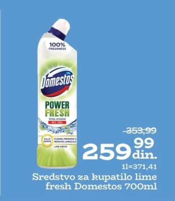 Sredstvo za kupatilo lime fresh Domestos 700ml