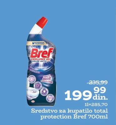 Sredstvo za kupatilo total protection Bref 700ml