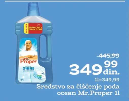 Sredstvo za čišćenje poda ocean Mr.Proper 1l