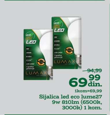 Sijalica led eco lume27