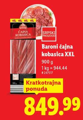 Baroni Čajna kobasica XXL