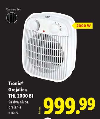 Tronic Grejalica THL 2000 B1