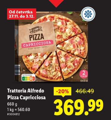 Trattoria Alfredo Pizza Capricciosa