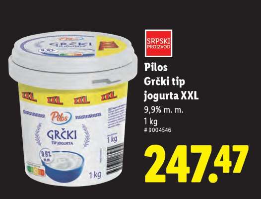 Pilos Grčki tip jogurta XXL