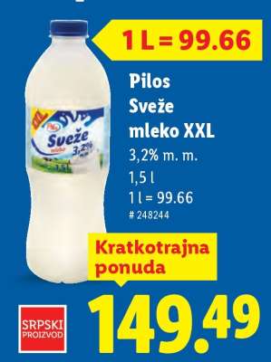 Pilos Sveže mleko XXL