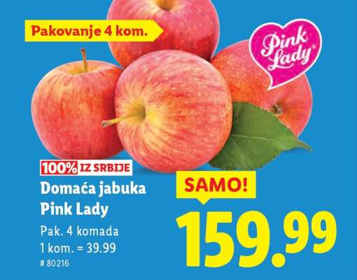 Domaća jabuka Pink Lady