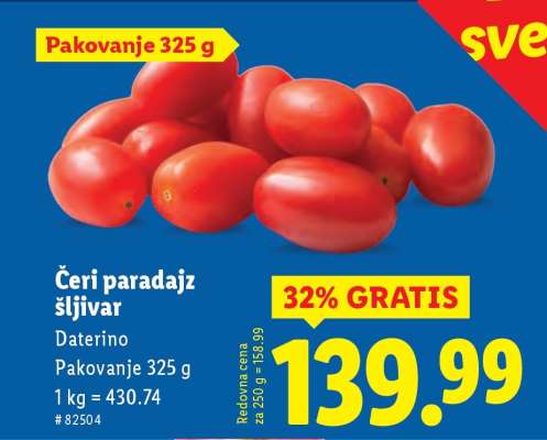 Čeri paradajz Šljivar