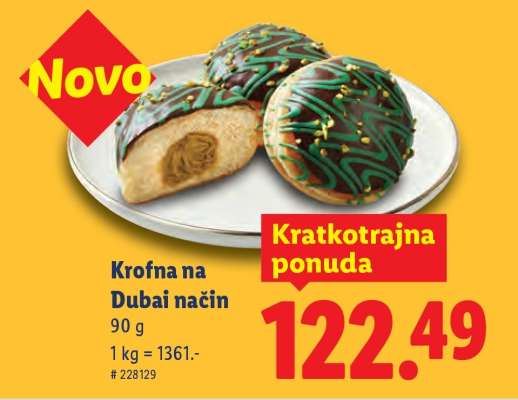 Krofna na Dubai način