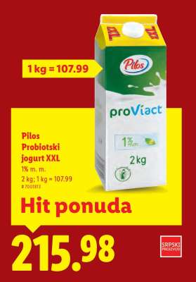Pilos Probiotski jogurt XXL