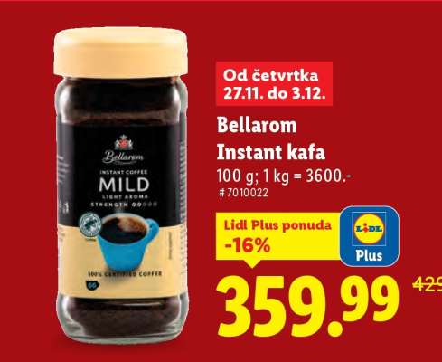 Bellarom Instant kafa
