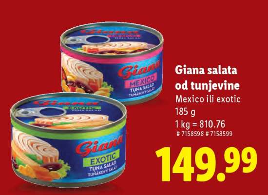 Giana Salata od tunjevine