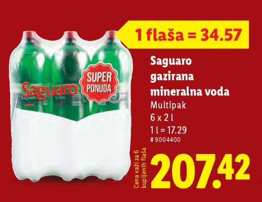 Saguaro gazirana mineralna voda