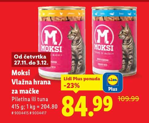 Moksi vlažna hrana za mačke