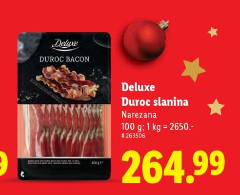 Deluxe Duroc slanina