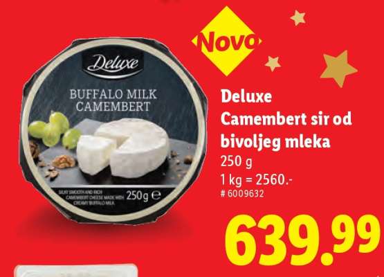 Deluxe Camembert sir od bivoljeg mleka