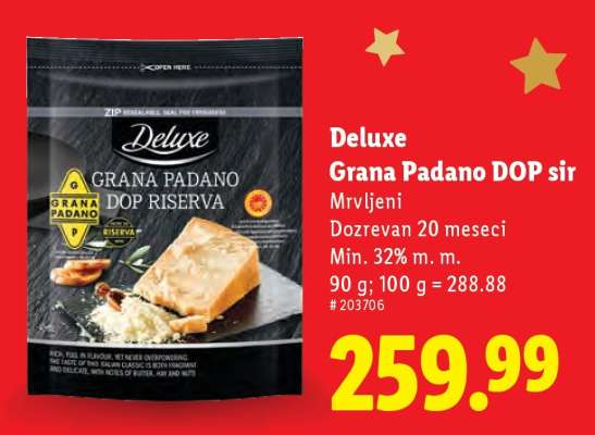 Deluxe Grana Padano DOP sir